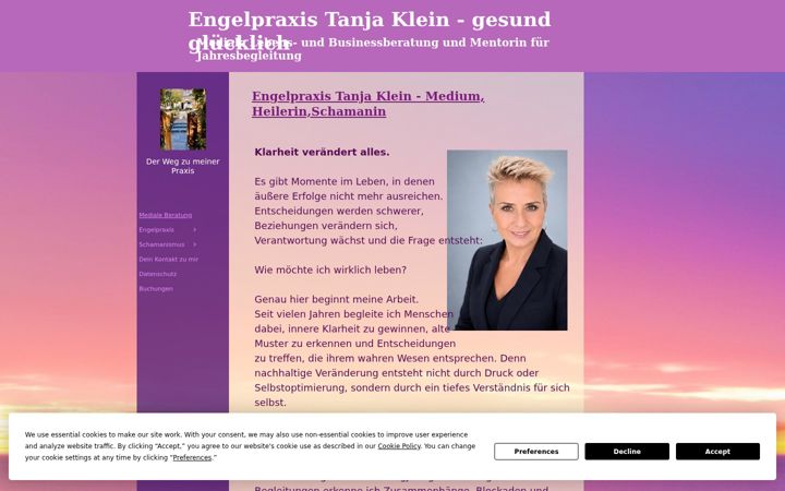 Screenshot of engelpraxis.de