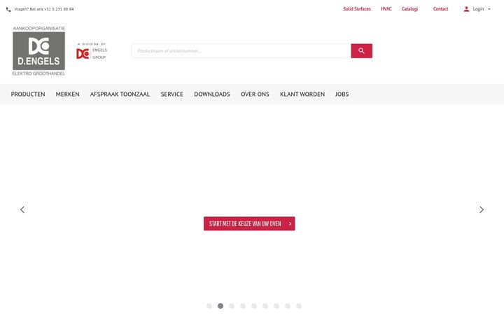 Screenshot of engels-electro.be