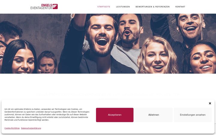 Screenshot of engels-eventagentur.de
