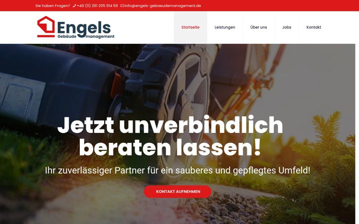 Captura de pantalla de engels-gebaeudemanagement.de