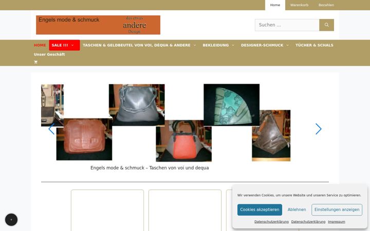 Screenshot of engels-mode-schmuck.de