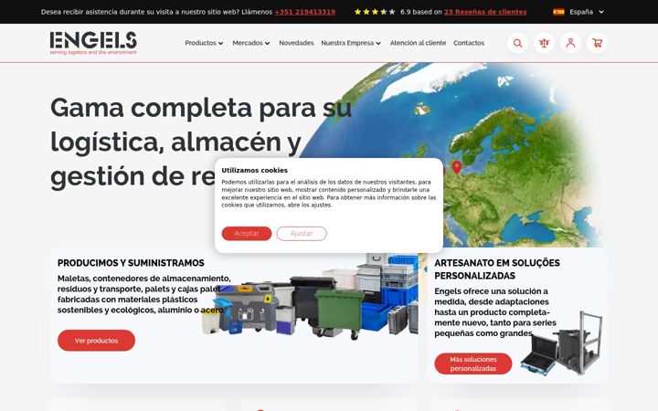 Screenshot of engels.es