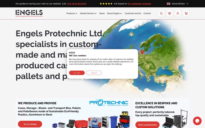 Screenshot of engels.uk