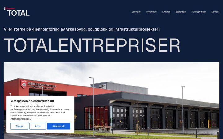 Screenshot di engelsentotal.no