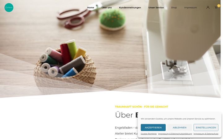Captura de pantalla de engelsfaden.de