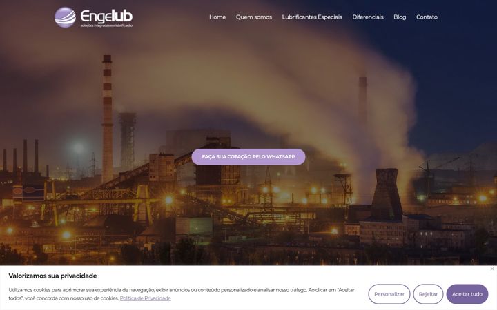 Screenshot of engelub.com.br