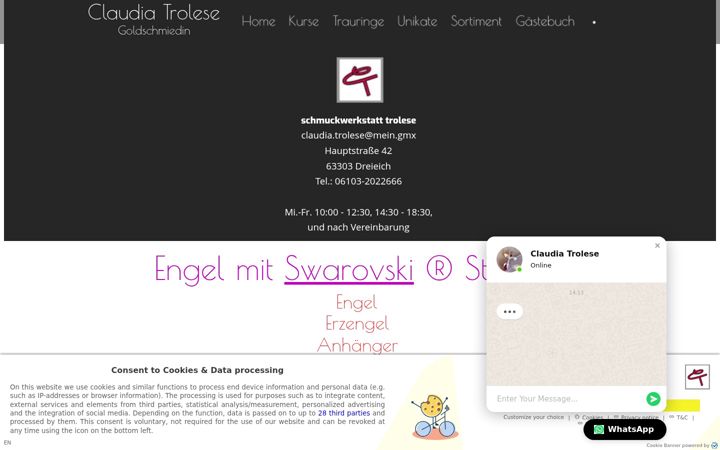 Screenshot of engeluniversum.de