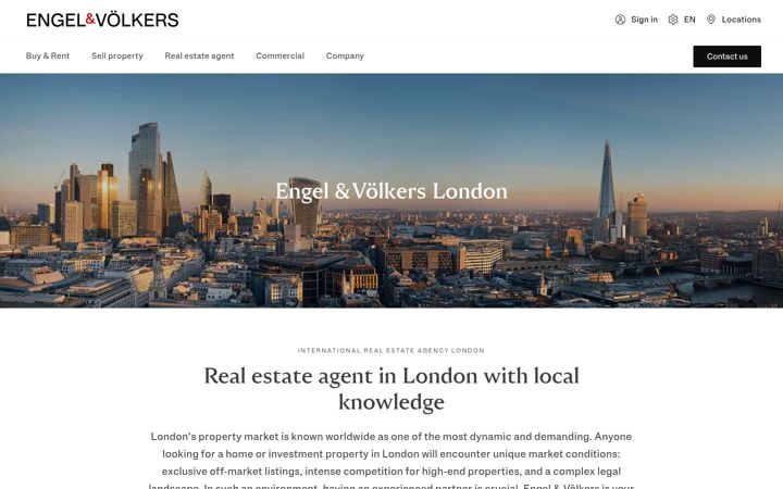 Screenshot of engelvoelkers.co.uk