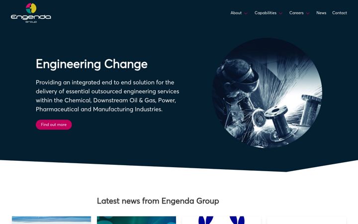 Screenshot of engenda-group.com