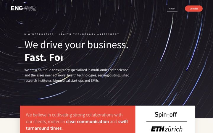 Screenshot of engene.ch