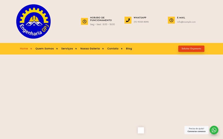 Screenshot von engenhariagpj.com.br
