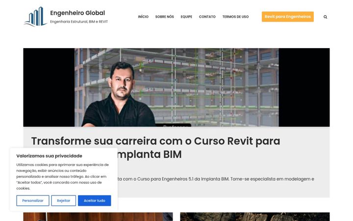 Screenshot stránky engenheiroglobal.com.br