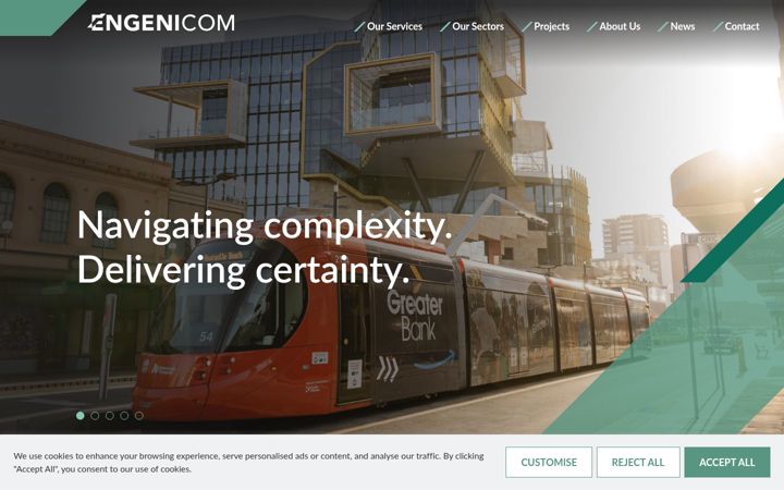 Screenshot of engenicom.com.au