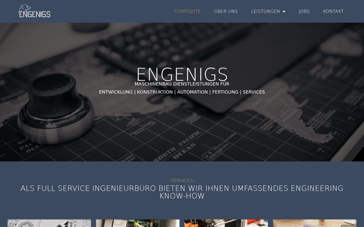 Screenshot of engenigs.com