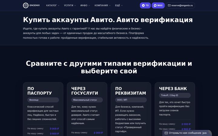 Screenshot of engenix.ru