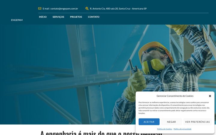 Screenshot of engepam.com.br