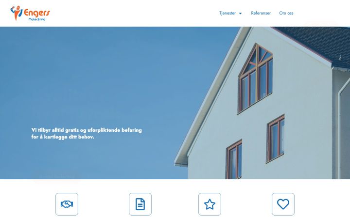Screenshot of engers-malerfirma.no