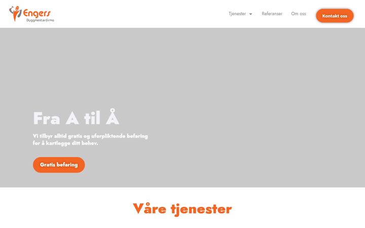 Screenshot of engersbyggmesterfirma.no