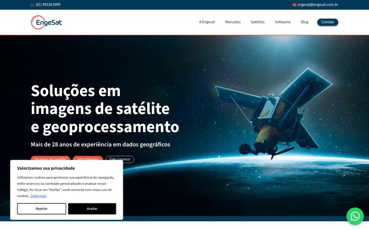 Screenshot of engesat.com.br