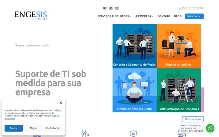 Screenshot von engesis.com.br