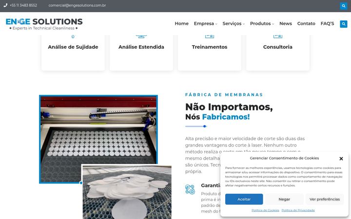 Screenshot of engesolutions.com.br