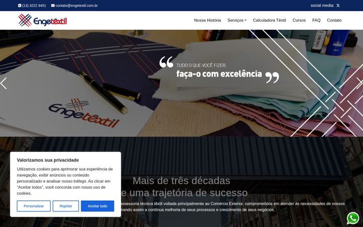 Screenshot von engetextil.com.br