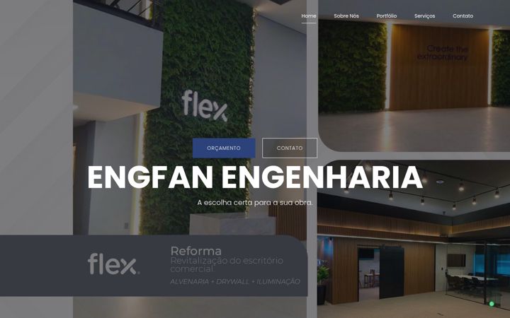 Screenshot of engfanengenharia.com