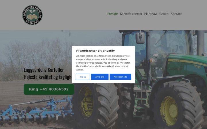 Képernyőkép: enggaardenskartofler.dk