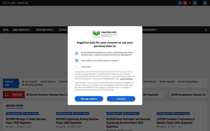 Screenshot of enggtree.com