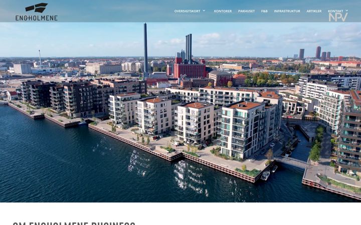Skärmbild av engholmene.dk