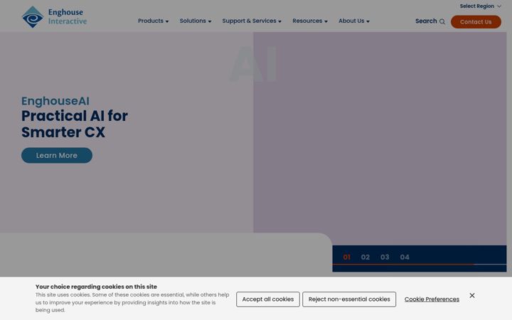 Screenshot of enghouseinteractive.co.za
