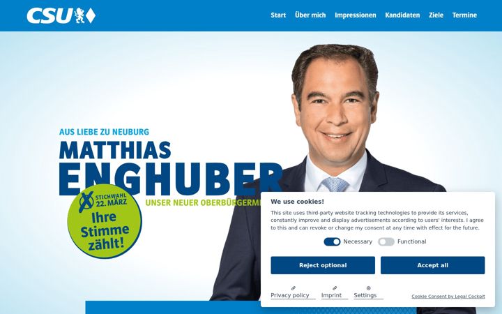 Screenshot of enghuber.de