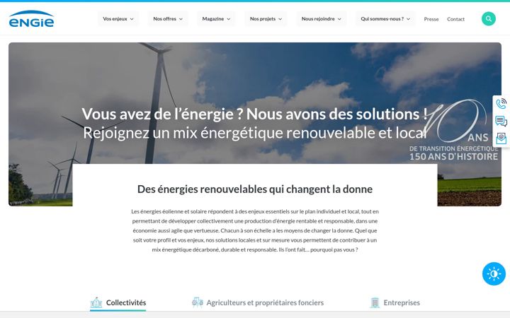 Screenshot of engie-green.fr