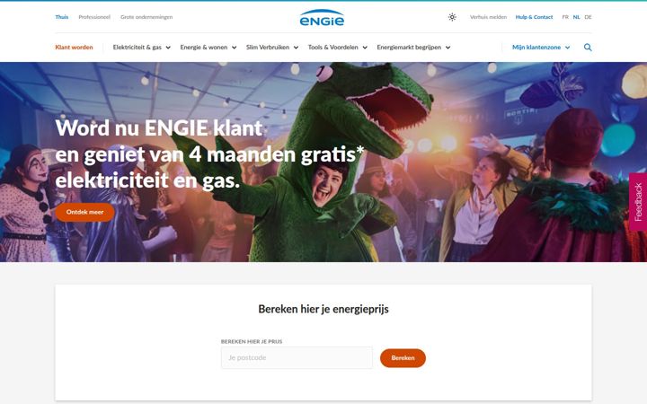 Screenshot of engie.be