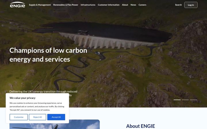 Screenshot of engie.co.uk
