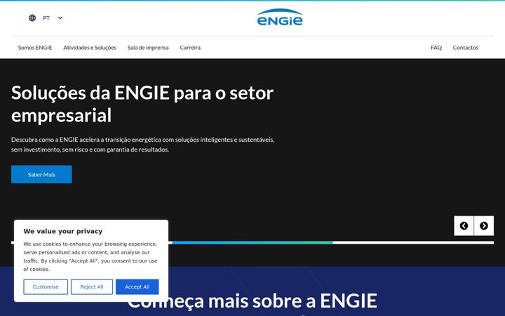 Ekrano kopija engie.pt