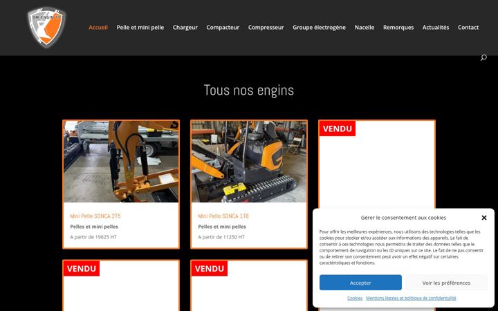 Screenshot of engin-tp-occasion.fr