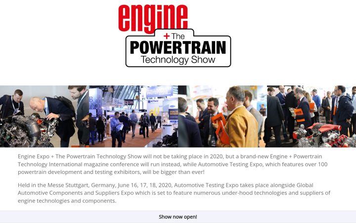 Screenshot of engine-expo.com