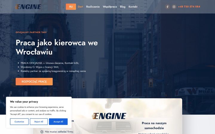 Screenshot ta' enginepartner.pl