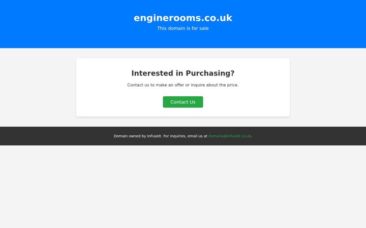 Screenshot of enginerooms.co.uk