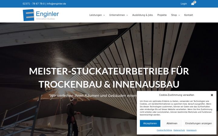 Screenshot von enginler.de