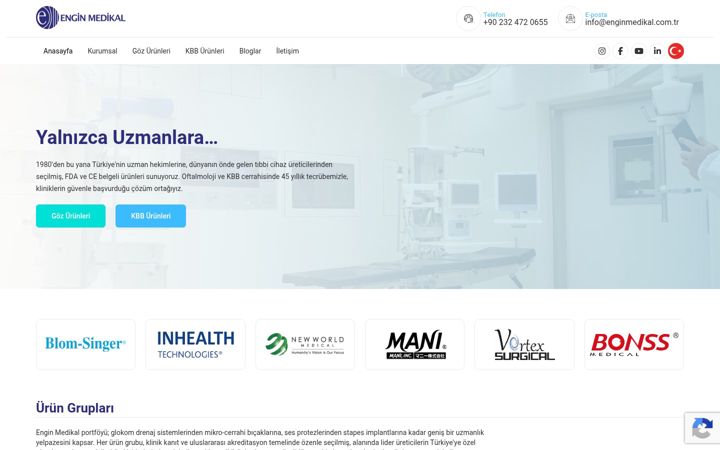 Ekrano kopija enginmedikal.com.tr