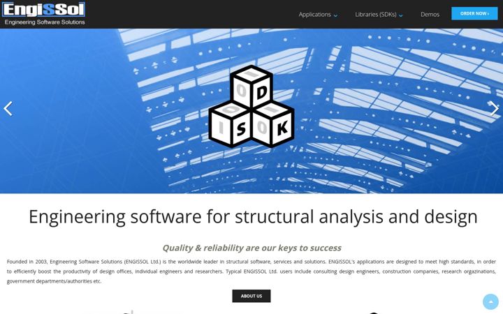 Screenshot of engissol.com