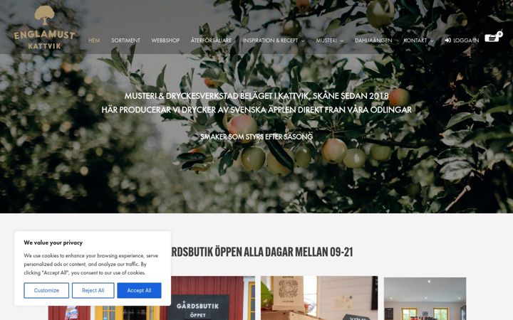 Screenshot of englamust.se