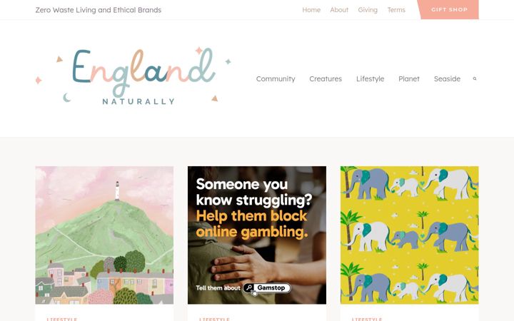 Screenshot of englandnaturally.com