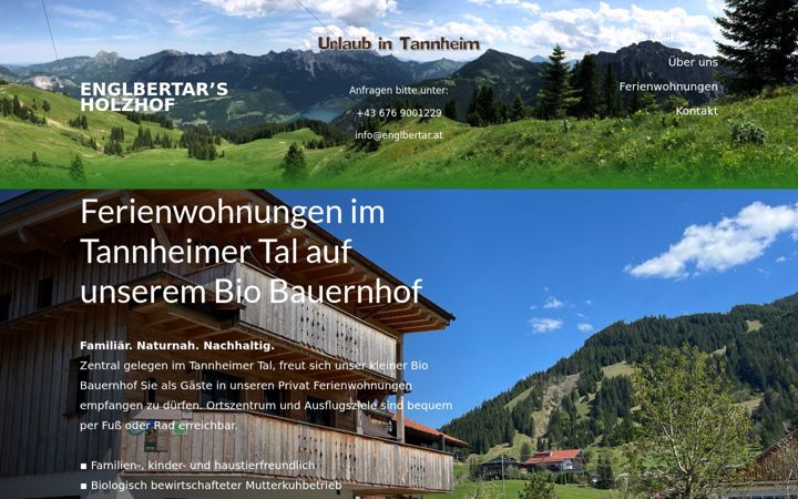 Screenshot von englbertar.at