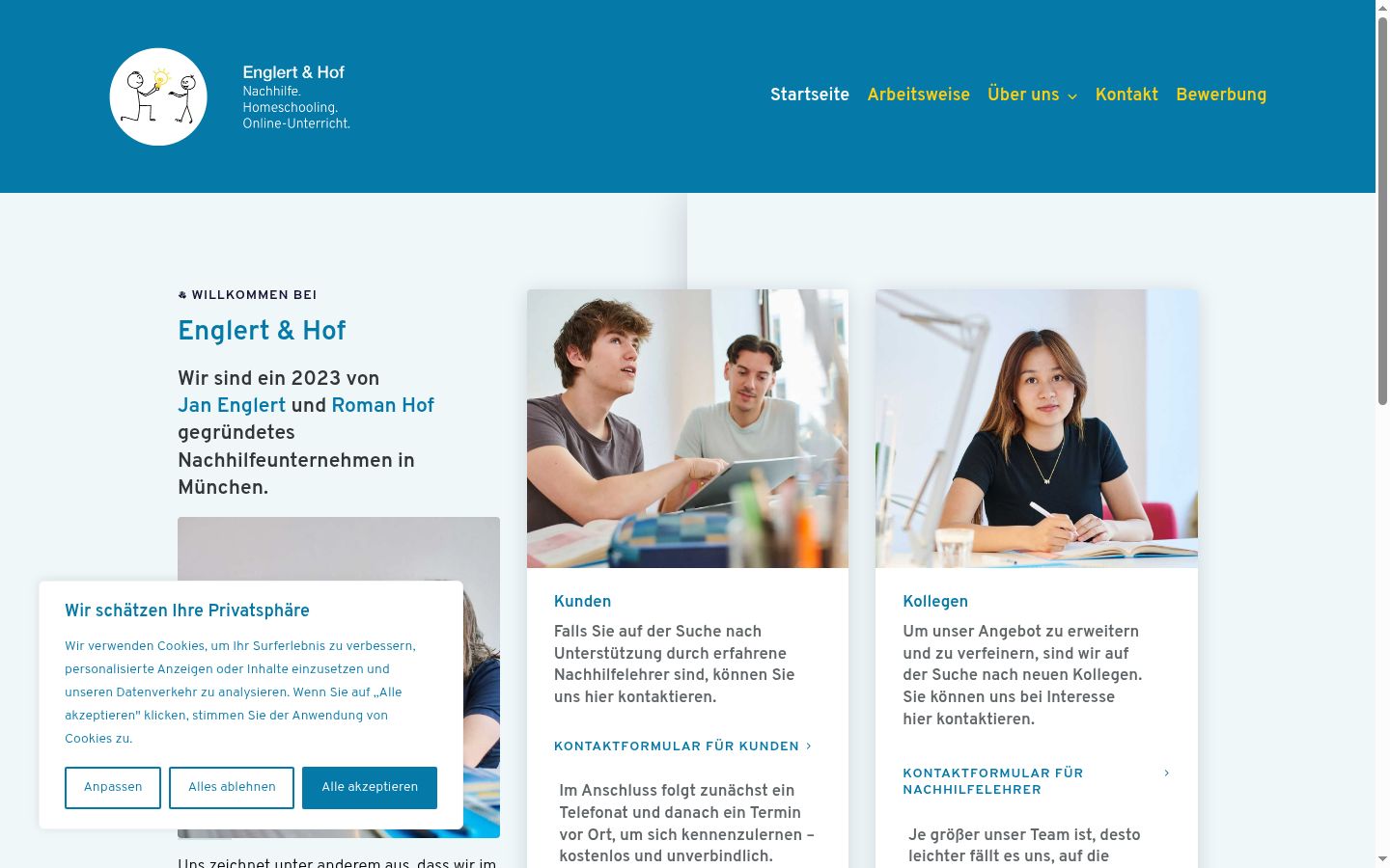 Screenshot tal-banner tal-kunsens muri qabel kwalunkwe interazzjoni