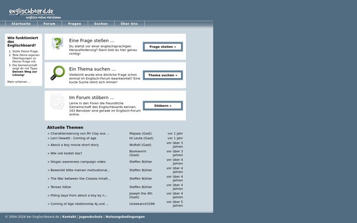 Screenshot of englischboard.de