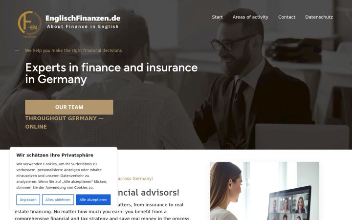 Screenshot of englischfinanzen.de
