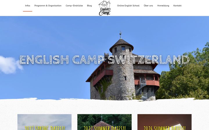 Captura de pantalla de english-camp.ch